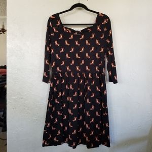 Forever 21 fox print dress